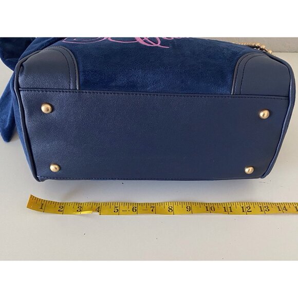 Juicy Couture The Key to Juicy Large Tote Handbag Regal Blue With Charm NEW - Picture 15 of 16